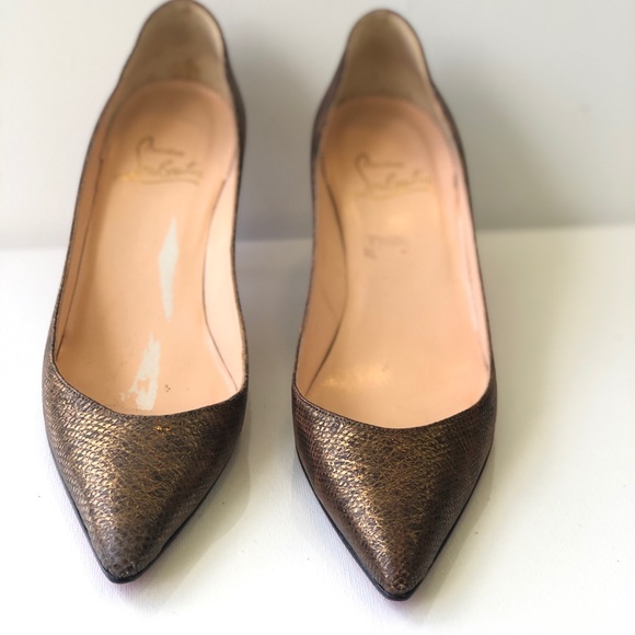🎈SOLD🎈Christian Louboutin Metallic Heels - Picture 3 of 7